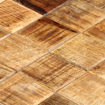 Couchtische 2 Stk. in Block-Design Raues Mango-Massivholz