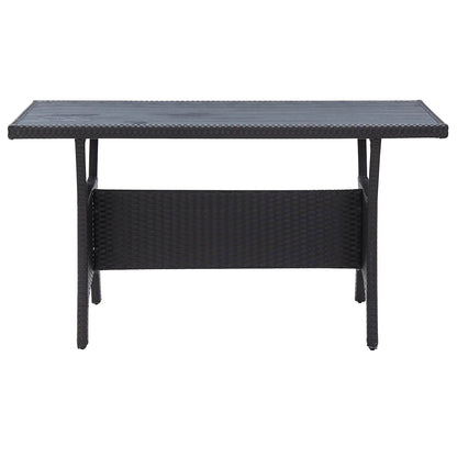 Gartenmöbel-Sets Schwarz Poly-Rattan