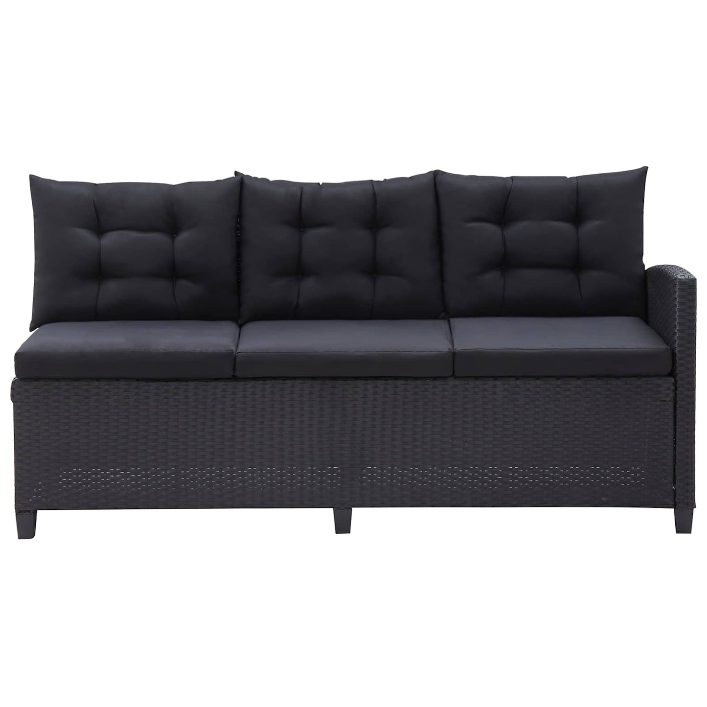 Gartenmöbel-Sets Schwarz Poly-Rattan