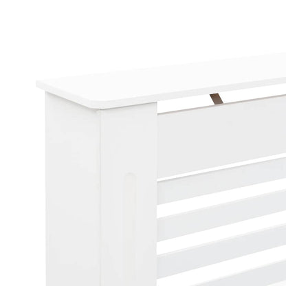 Heizkörperverkleidungen 2 Stk. Weiß 112 x 19 x 81,5 cm MDF