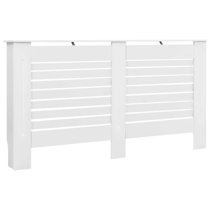 vidaXL Heizkörperverkleidungen 2 Stk. Weiß 152 x 19 x 81,5 cm MDF