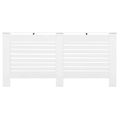 Heizkörperverkleidungen 2 Stk. Weiß 172×19×81,5 cm MDF