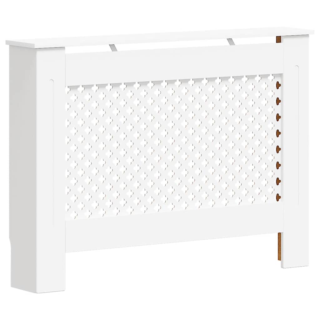 vidaXL Heizkörperverkleidungen 2 Stk. Weiß 112×19×81,5 cm MDF