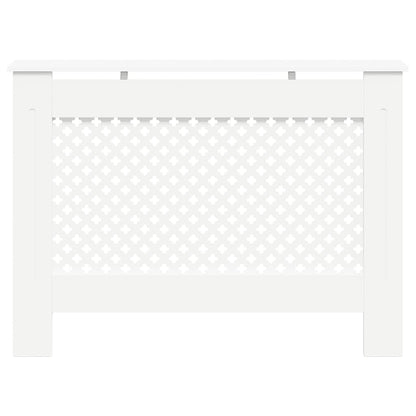 Heizkörperverkleidungen 2 Stk. Weiß 112×19×81,5 cm MDF