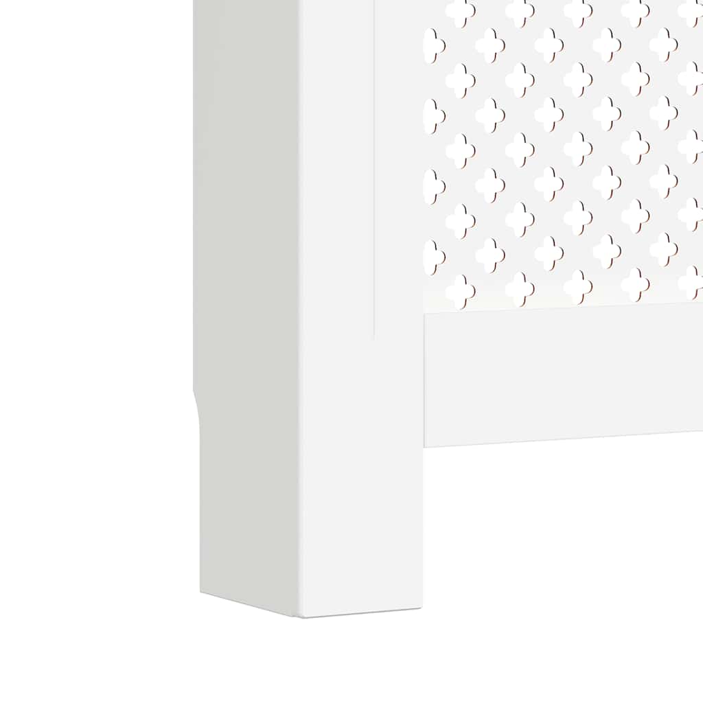 Heizkörperverkleidungen 2 Stk. Weiß 112×19×81,5 cm MDF