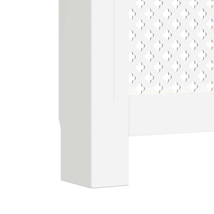 Heizkörperverkleidungen 2 Stk. Weiß 112×19×81,5 cm MDF