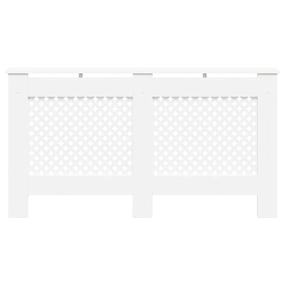 Heizkörperverkleidungen 2 Stk. Weiß 152 x 19 x 81,5 cm MDF