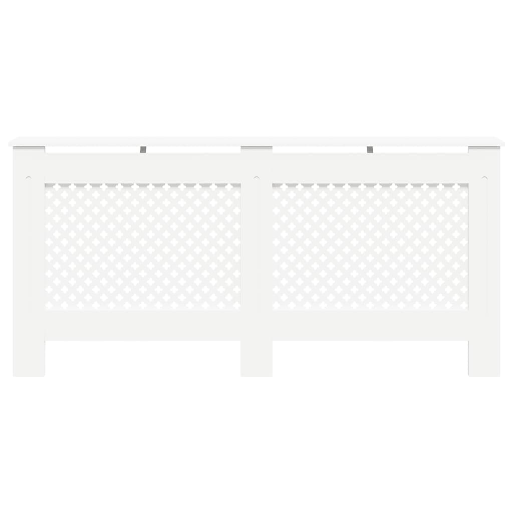 Heizkörperverkleidungen 2 Stk. Weiß 172×19×81,5 cm MDF