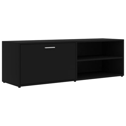 vidaXL Meuble TV Noir 120x34x37 cm Bois d'ingénierie