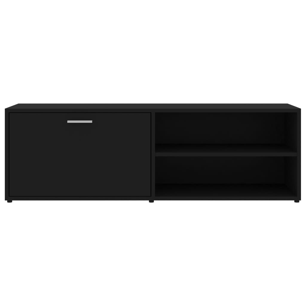 vidaXL Meuble TV Noir 120x34x37 cm Bois d'ingénierie
