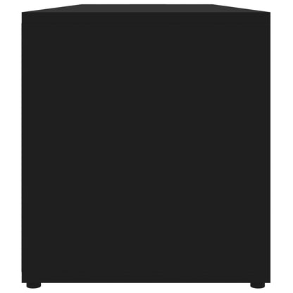 vidaXL Meuble TV Noir 120x34x37 cm Bois d'ingénierie