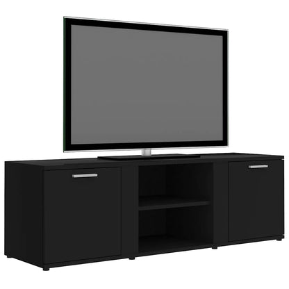 vidaXL Meuble TV Noir 120x34x37 cm Bois d'ingénierie