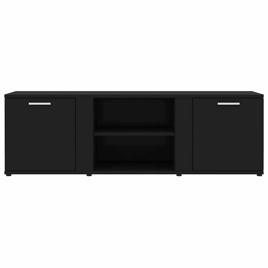 vidaXL Meuble TV Noir 120x34x37 cm Bois d'ingénierie