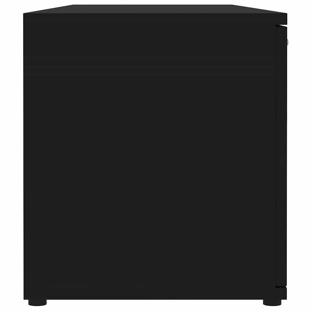 vidaXL Meuble TV Noir 120x34x37 cm Bois d'ingénierie