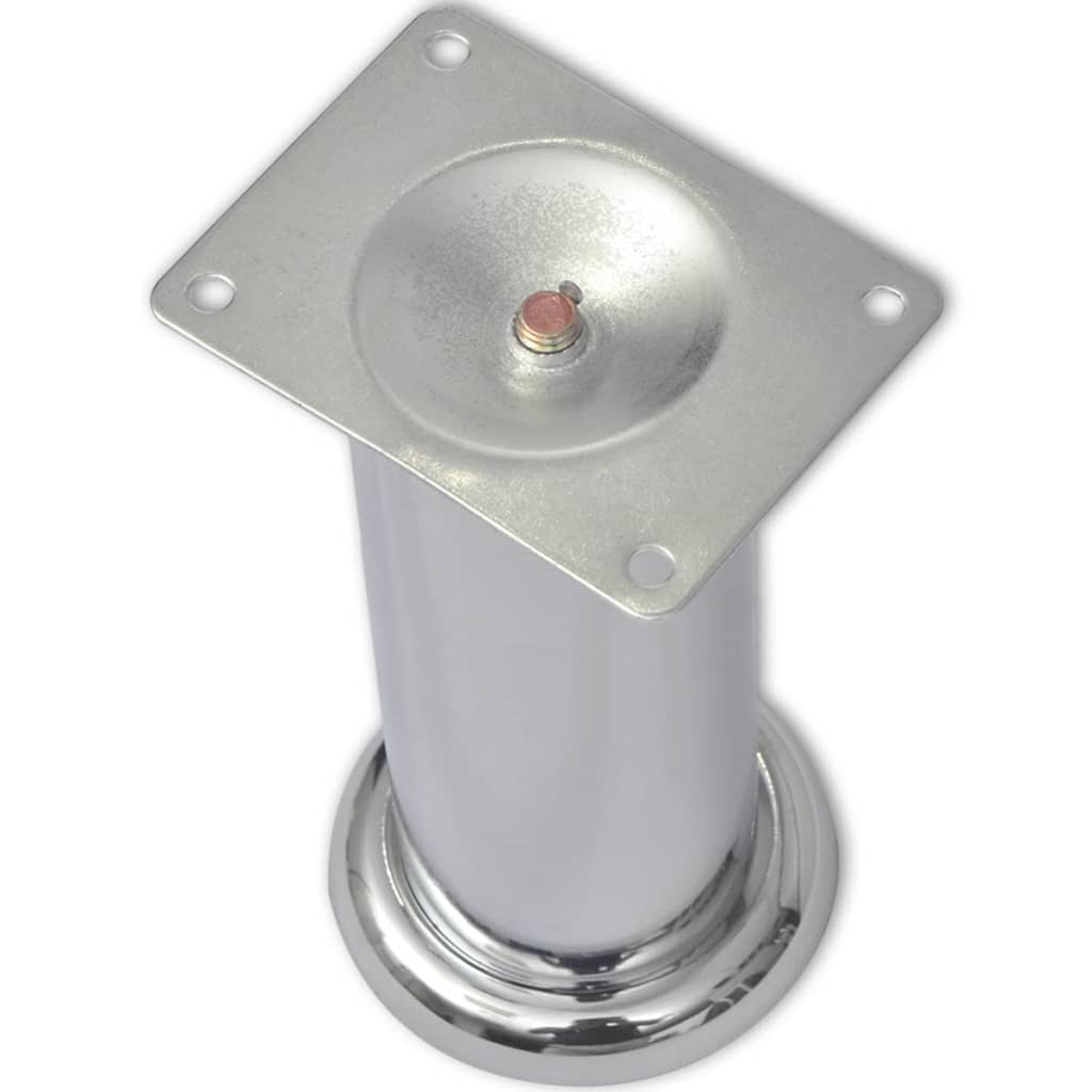 vidaXL Sofabeine 8 Stk. Rund Chrom 180 mm