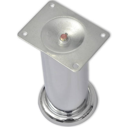 vidaXL Sofabeine 8 Stk. Rund Chrom 180 mm