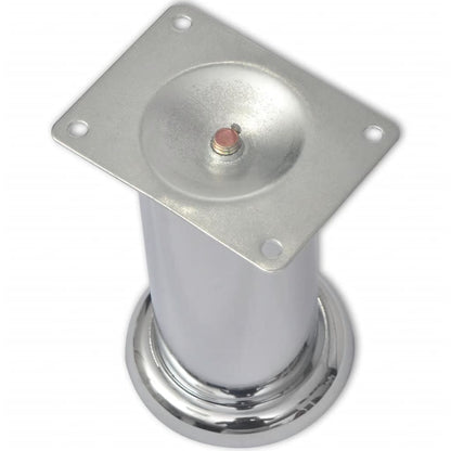 vidaXL Sofabeine 8 Stk. Rund Chrom 120 mm