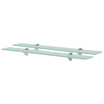 vidaXL Schweberegale 2 Stk. Glas 70x10 cm 8 mm