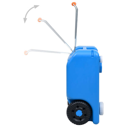 vidaXL Camping-Wassertank mit Rollen 25 L Blau