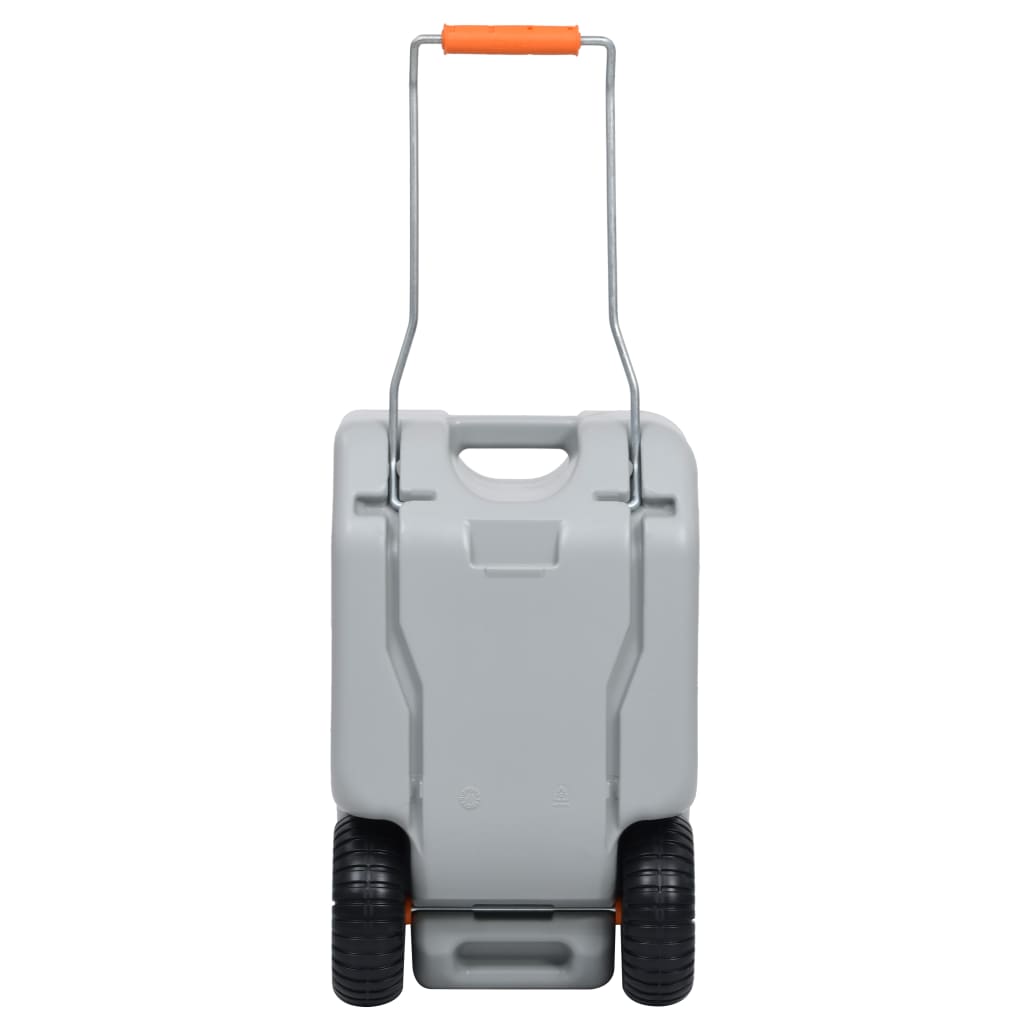 vidaXL Camping-Wassertank mit Rollen 25 L Grau