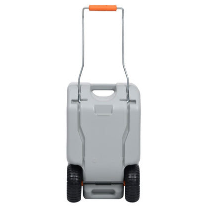 vidaXL Camping-Wassertank mit Rollen 25 L Grau