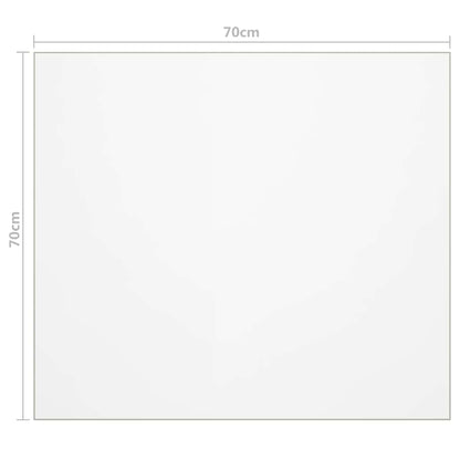 Tischfolie Transparent 70x70 cm 1,6 mm PVC