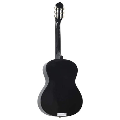 Klassikgitarre für Anfänger Schwarz 4/4 39" Lindenholz