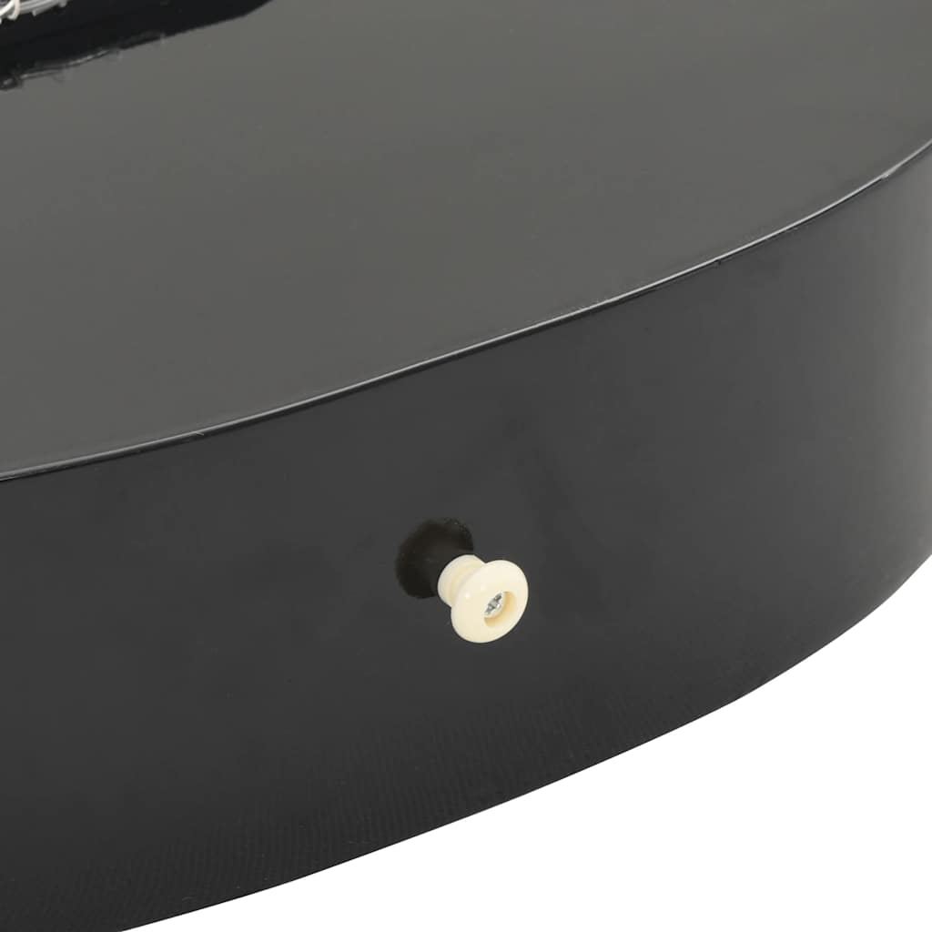 12-tlg. Klassikgitarren-Set für Anfänger Schwarz 4/4 39"