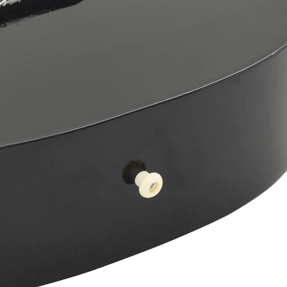 12-tlg. Klassikgitarren-Set für Anfänger Schwarz 4/4 39"