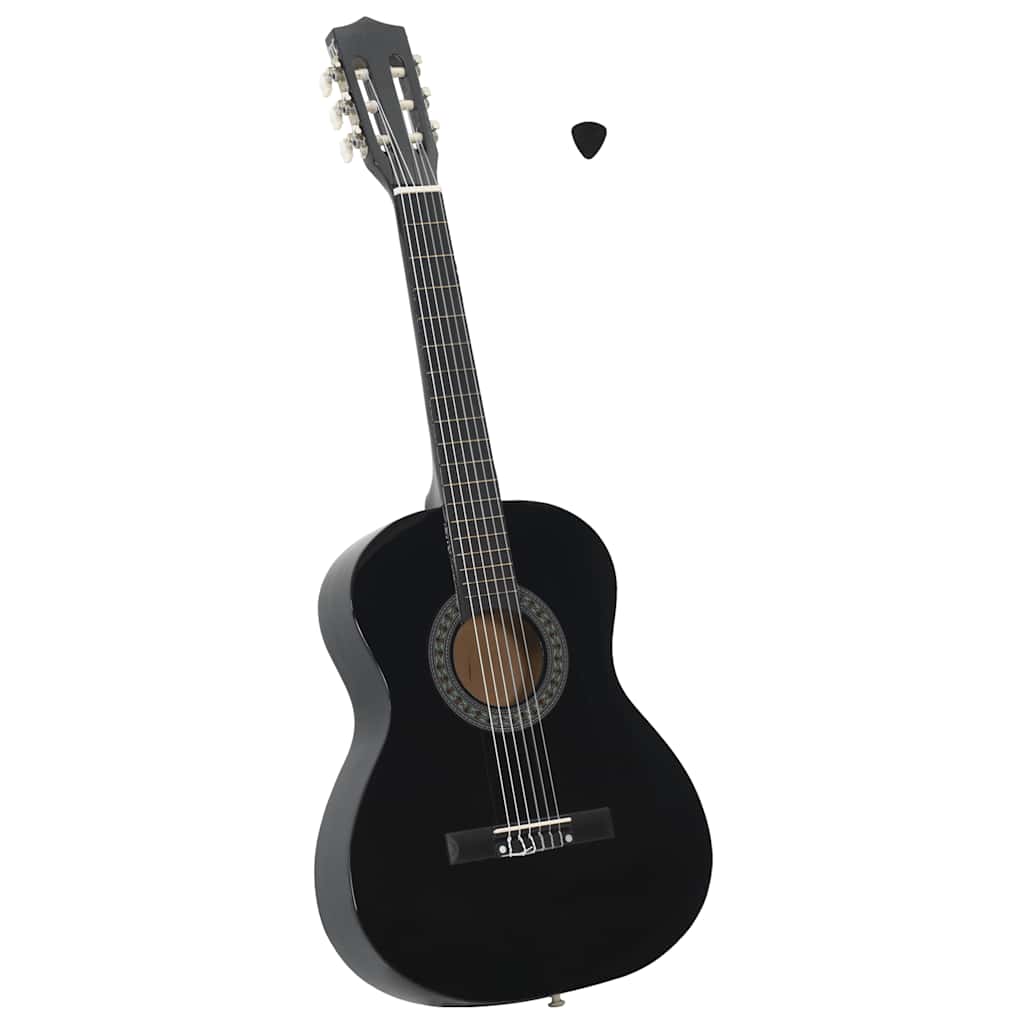 Klassikgitarre für Anfänger und Kinder Schwarz 3/4 36"