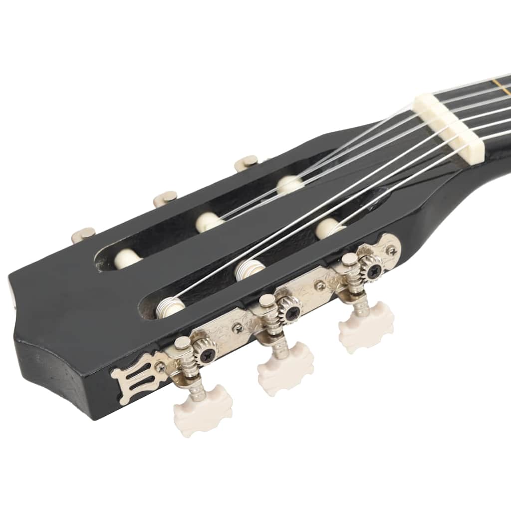 Klassikgitarre für Anfänger und Kinder Schwarz 3/4 36"