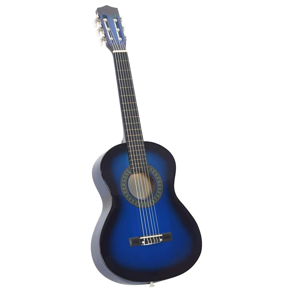 Klassikgitarre für Anfänger und Kinder Blau 1/2 34"