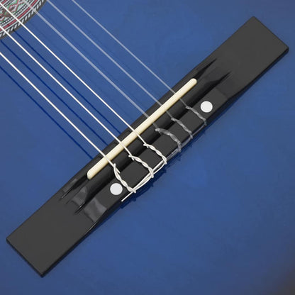 Westerngitarre Cutaway mit 6 Saiten Blau-Schattiert 38"