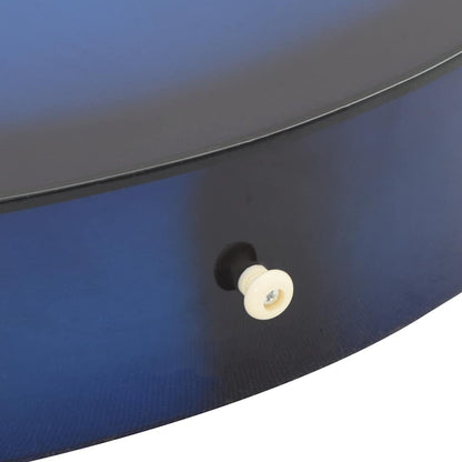 12.-tlg. Westerngitarre Set mit 6 Saiten Blau-Schattiert 38"