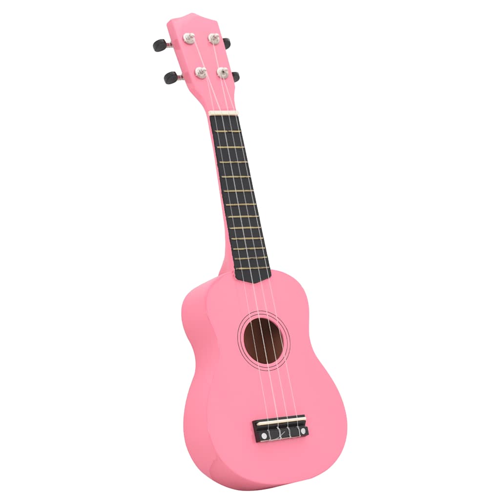 Sopran-Ukulele-Set mit Tasche für Kinder Rosa 21"