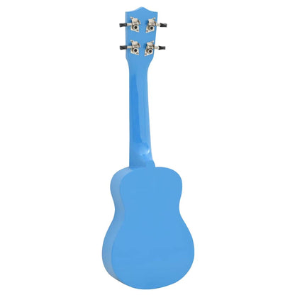 Sopran-Ukulele-Set mit Tasche für Kinder Babyblau 21"