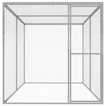 Katzenkäfig 3x1,5x1,5 m Verzinkter Stahl