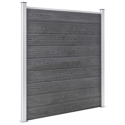 vidaXL Gartenzaun WPC 353×186 cm Grau