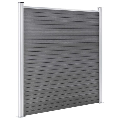 vidaXL Gartenzaun WPC 526x186 cm Grau