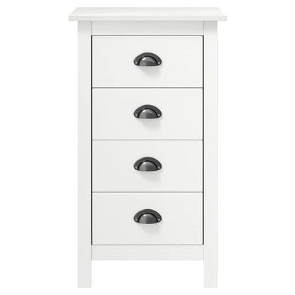vidaXL Sideboard Hill Weiß 46x35x80 cm Massivholz Kiefer