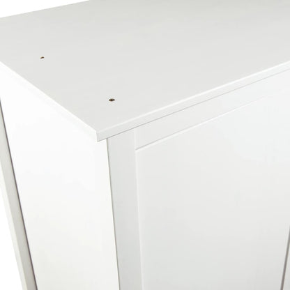 Kleiderschrank mit 3 Türen Hill Weiß 127x50x170 cm Kiefernholz