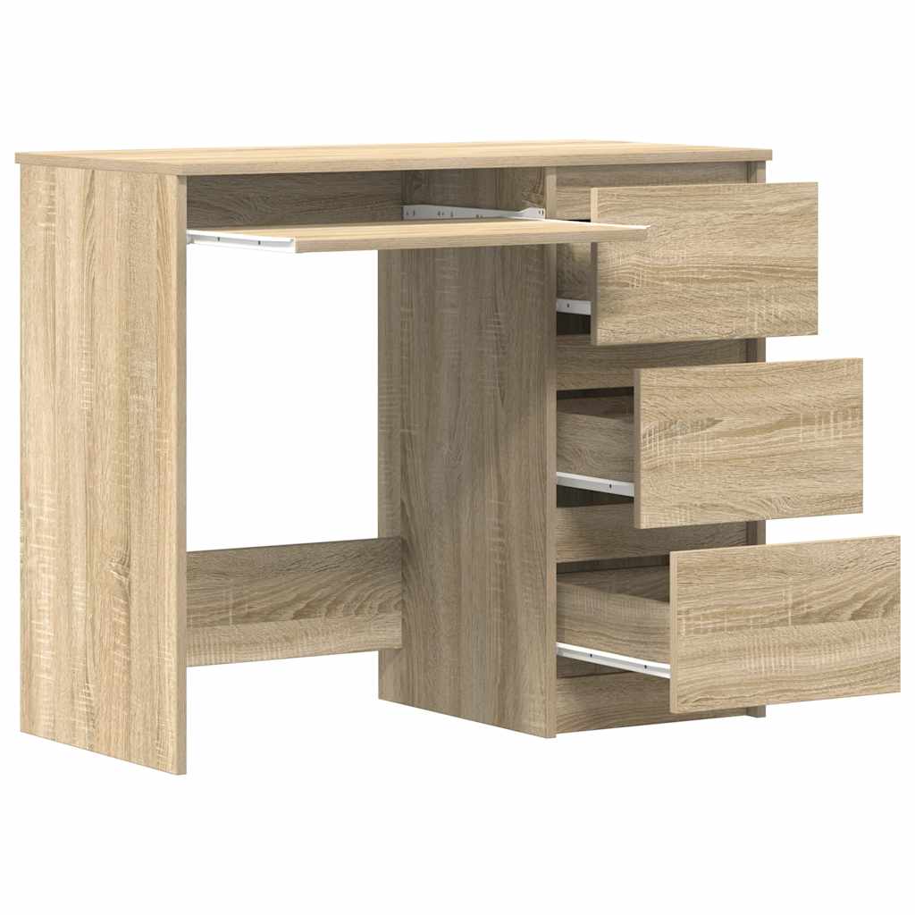 Schreibtisch Sonoma-Eiche 90x45x76 cm Holzwerkstoff