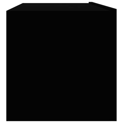 vidaXL Meuble TV Noir 100x30x30 cm Bois d'ingénierie
