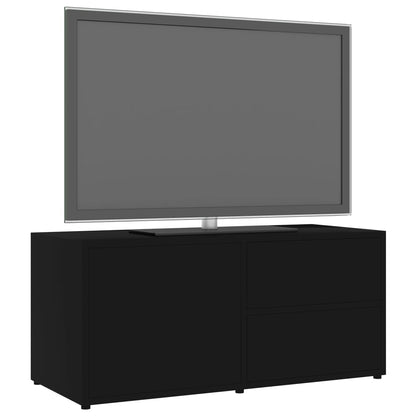 Meuble TV vidaXL noir 80x34x36 cm Bois d'ingénierie
