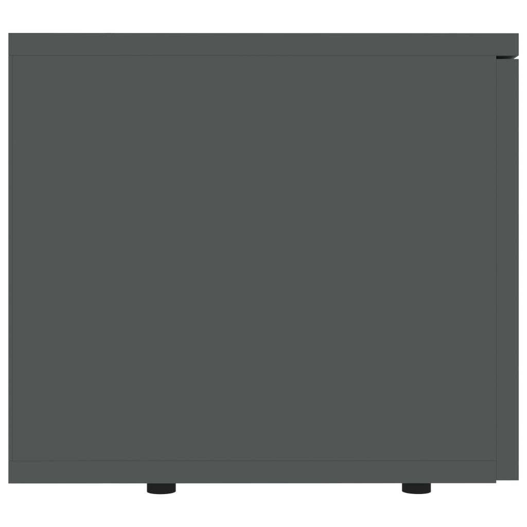 vidaXL Meuble TV Noir 80x34x30 cm Bois d'ingénierie