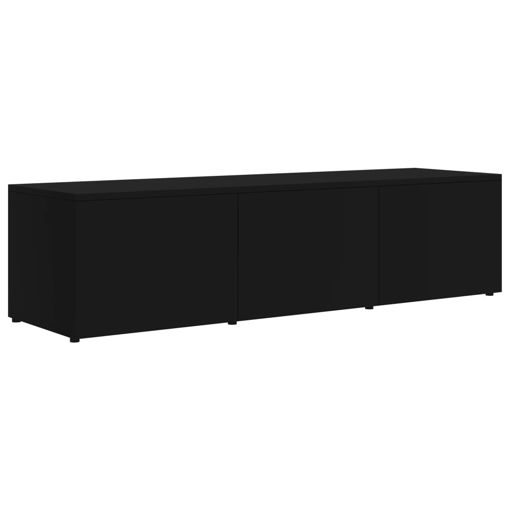 vidaXL Meuble TV Noir 120x34x30 cm Bois d'ingénierie