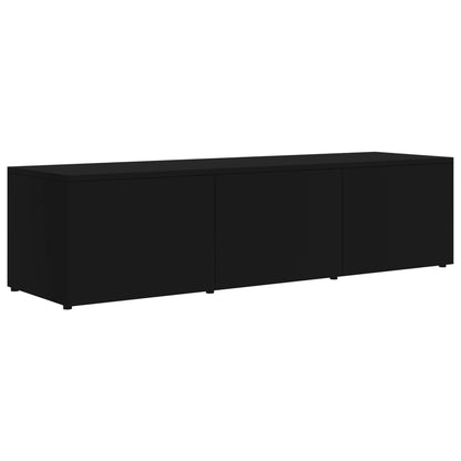 vidaXL Meuble TV Noir 120x34x30 cm Bois d'ingénierie