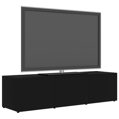 vidaXL Meuble TV Noir 120x34x30 cm Bois d'ingénierie