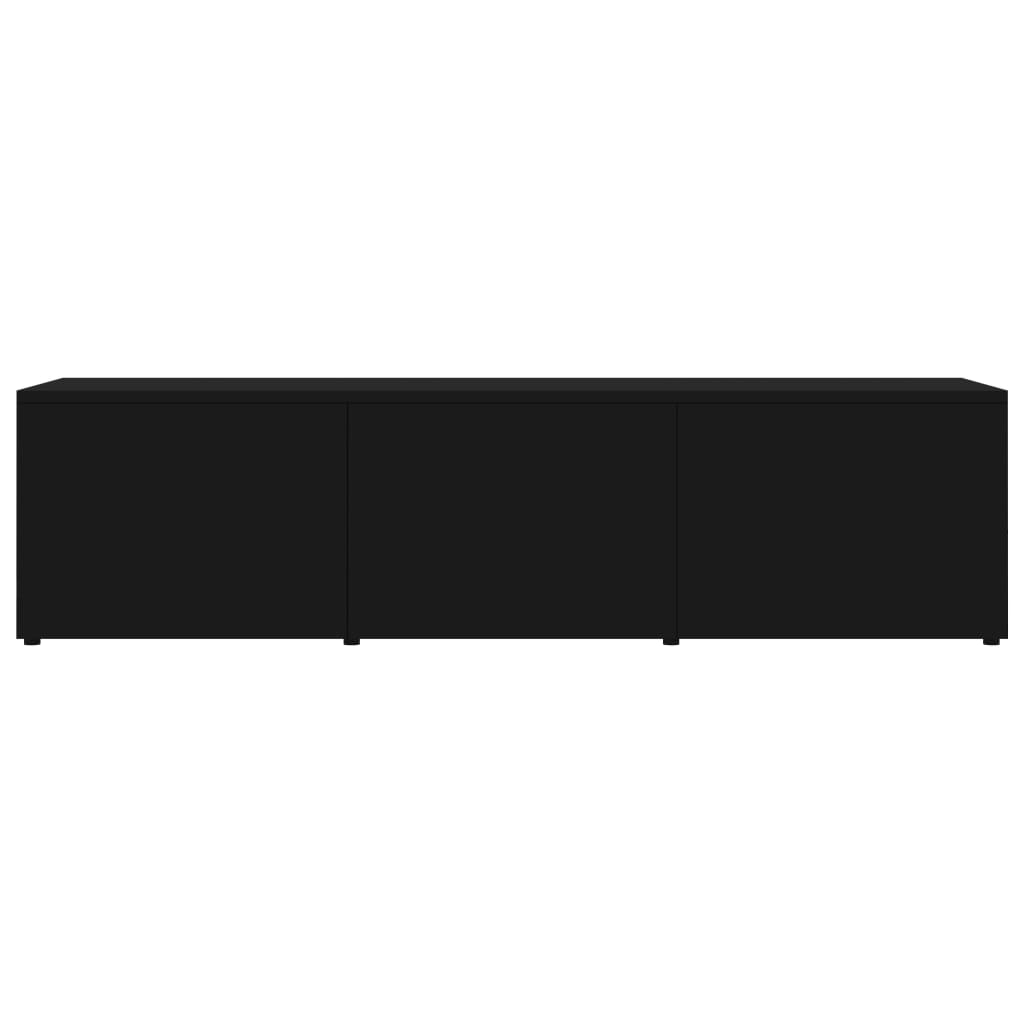 vidaXL Meuble TV Noir 120x34x30 cm Bois d'ingénierie
