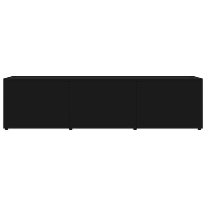 vidaXL Meuble TV Noir 120x34x30 cm Bois d'ingénierie